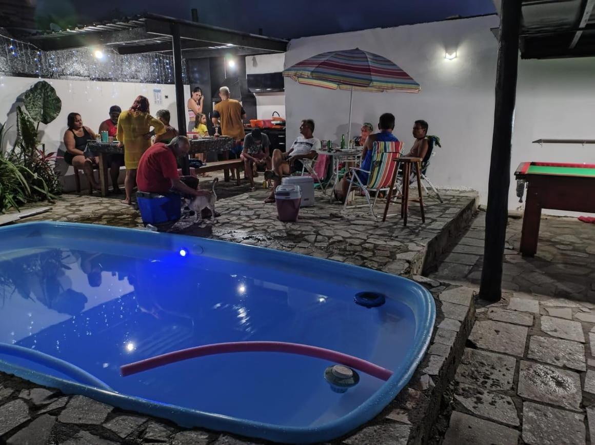 Praia Piscina Bilhar Churrasqueira Villa Sao Sebastiao  Bagian luar foto