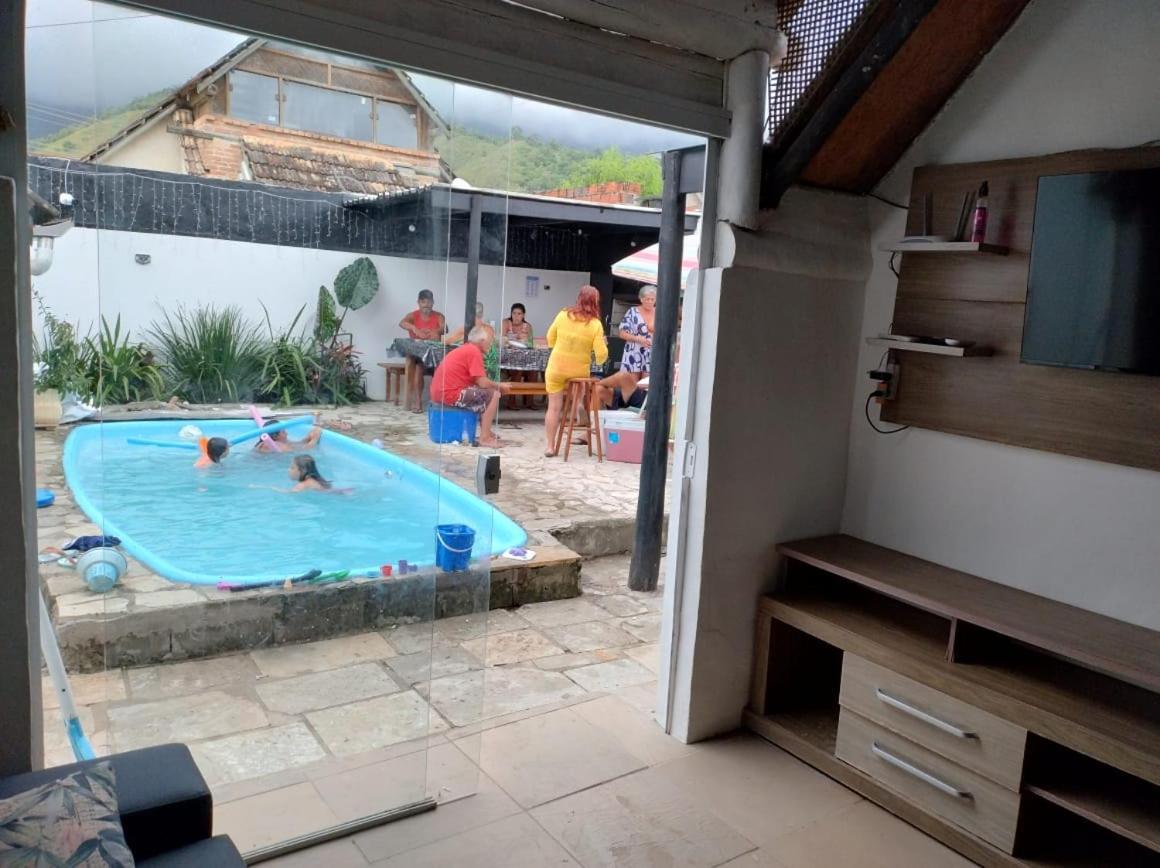 Praia Piscina Bilhar Churrasqueira Villa Sao Sebastiao  Bagian luar foto