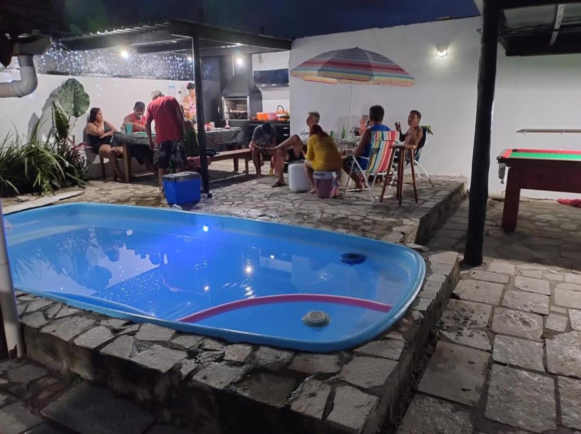 Praia Piscina Bilhar Churrasqueira Villa Sao Sebastiao  Bagian luar foto