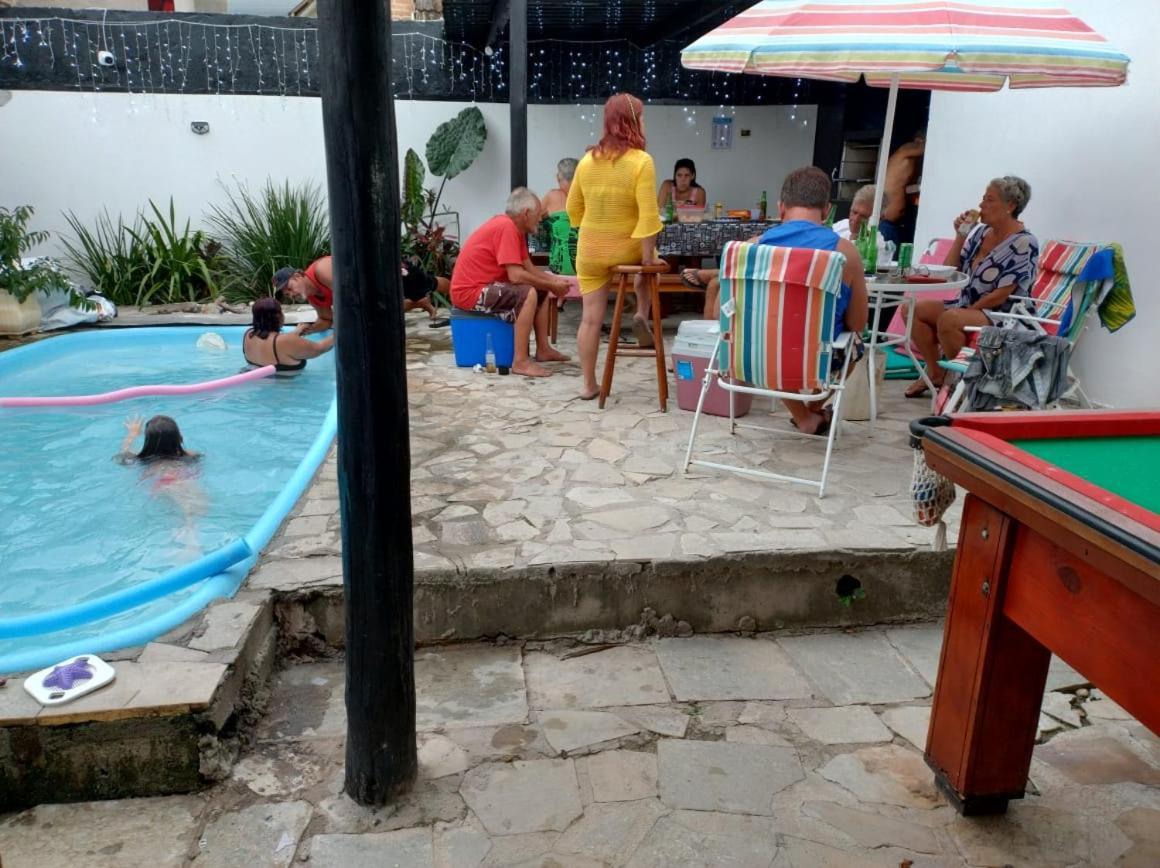 Praia Piscina Bilhar Churrasqueira Villa Sao Sebastiao  Bagian luar foto