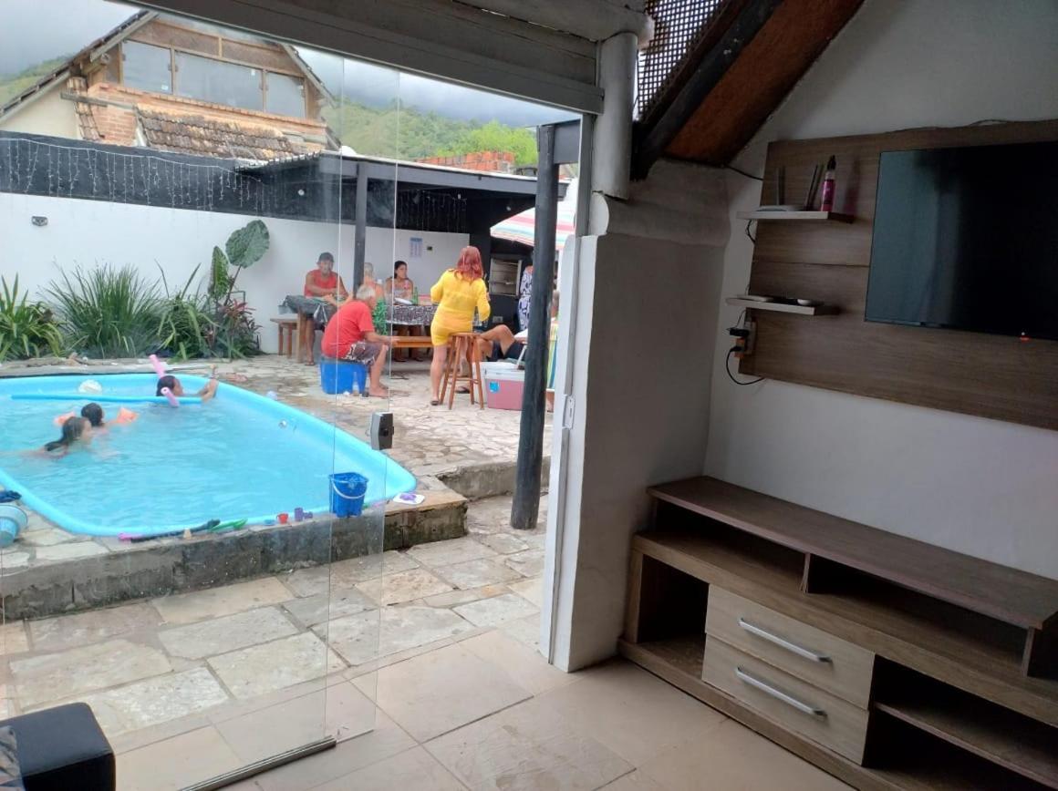 Praia Piscina Bilhar Churrasqueira Villa Sao Sebastiao  Bagian luar foto